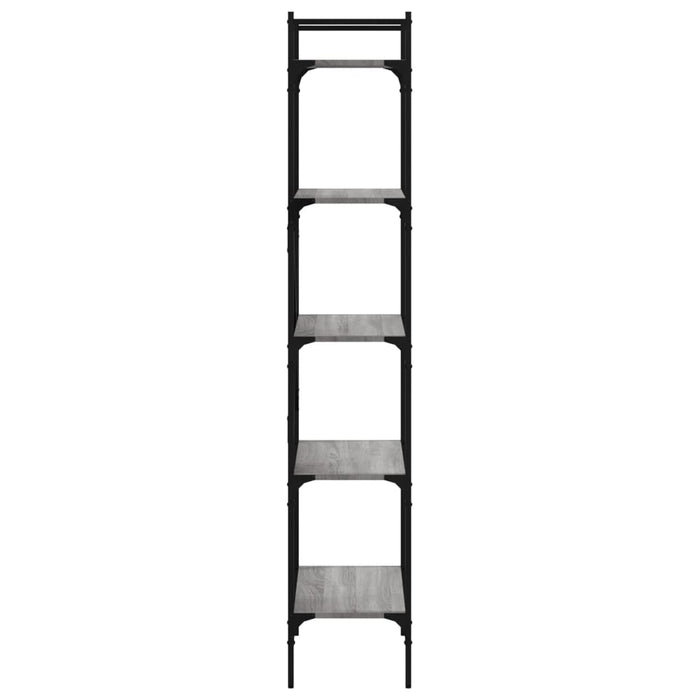 Bibliotecă cu 5 niveluri gri sonoma 56x31,5x174cm lemn compozit - WALTI WALTI