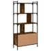 Bibliotecă cu uși stejar fumuriu 76,5x30x154,5 cm lemn compozit - WALTI WALTI
