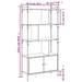 Bibliotecă cu uși stejar fumuriu 76,5x30x154,5 cm lemn compozit - WALTI WALTI