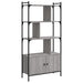 Bibliotecă cu uși gri sonoma 76,5x30x154,5 cm lemn compozit - WALTI WALTI