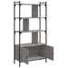 Bibliotecă cu uși gri sonoma 76,5x30x154,5 cm lemn compozit - WALTI WALTI