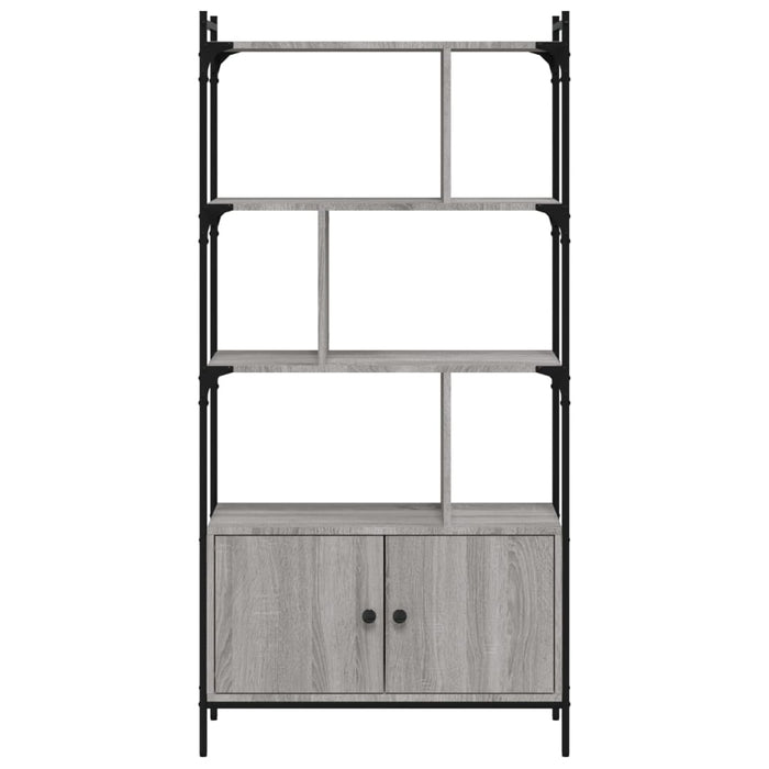 Bibliotecă cu uși gri sonoma 76,5x30x154,5 cm lemn compozit - WALTI WALTI