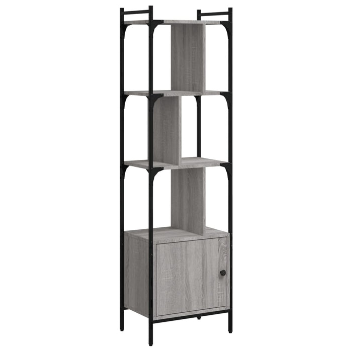 Bibliotecă cu ușă gri sonoma 44,5x30x154,5 cm lemn compozit WALTI