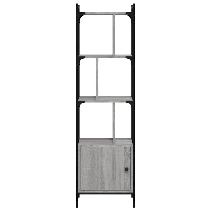 Bibliotecă cu ușă gri sonoma 44,5x30x154,5 cm lemn compozit WALTI
