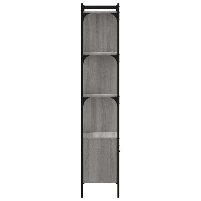 Bibliotecă cu ușă gri sonoma 44,5x30x154,5 cm lemn compozit WALTI