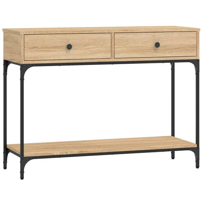 Măsuță consolă, stejar sonoma, 100x34,5x75 cm, lemn prelucrat WALTI