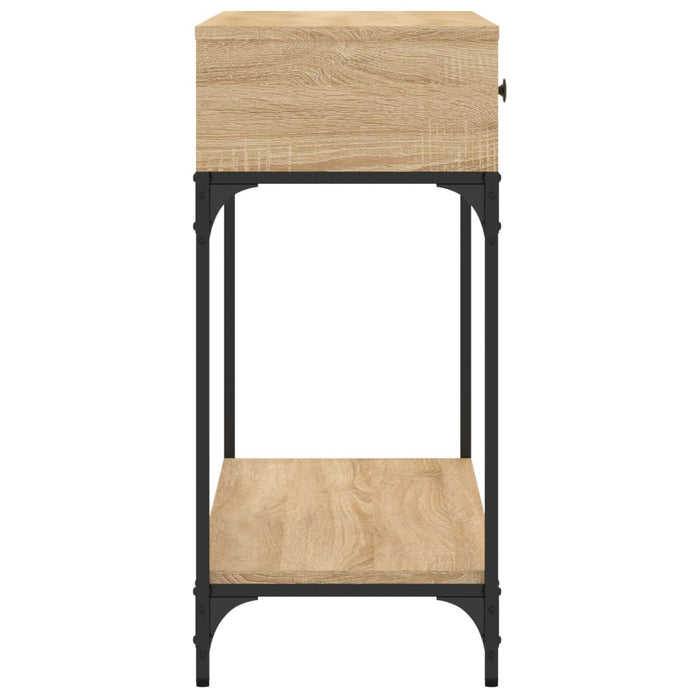 Măsuță consolă, stejar sonoma, 100x34,5x75 cm, lemn prelucrat WALTI