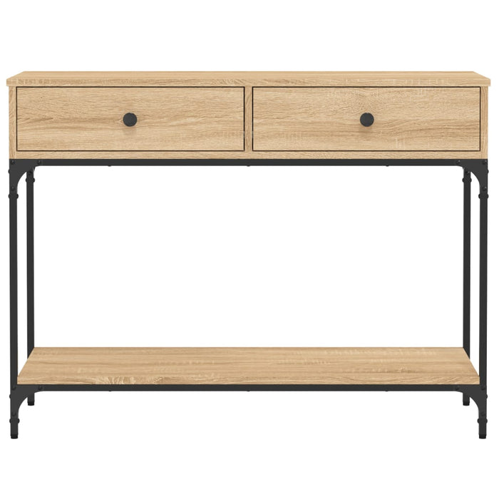 Măsuță consolă, stejar sonoma, 100x34,5x75 cm, lemn prelucrat WALTI