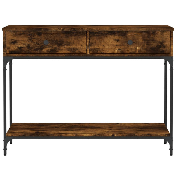Măsuță consolă, stejar fumuriu, 100x34,5x75 cm, lemn prelucrat - WALTI WALTI