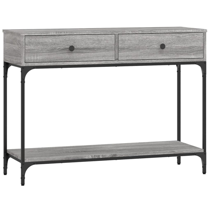 Măsuță consolă, gri sonoma, 100x34,5x75 cm, lemn prelucrat - WALTI WALTI