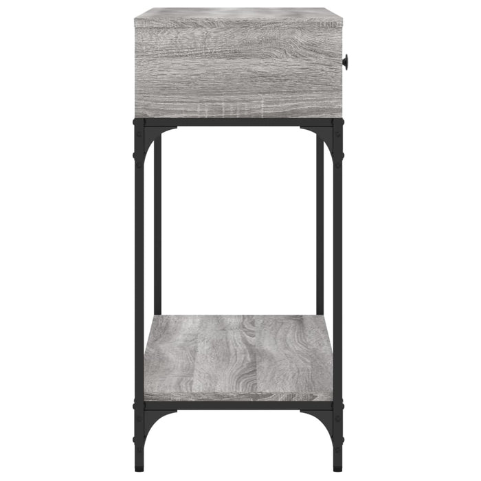 Măsuță consolă, gri sonoma, 100x34,5x75 cm, lemn prelucrat - WALTI WALTI