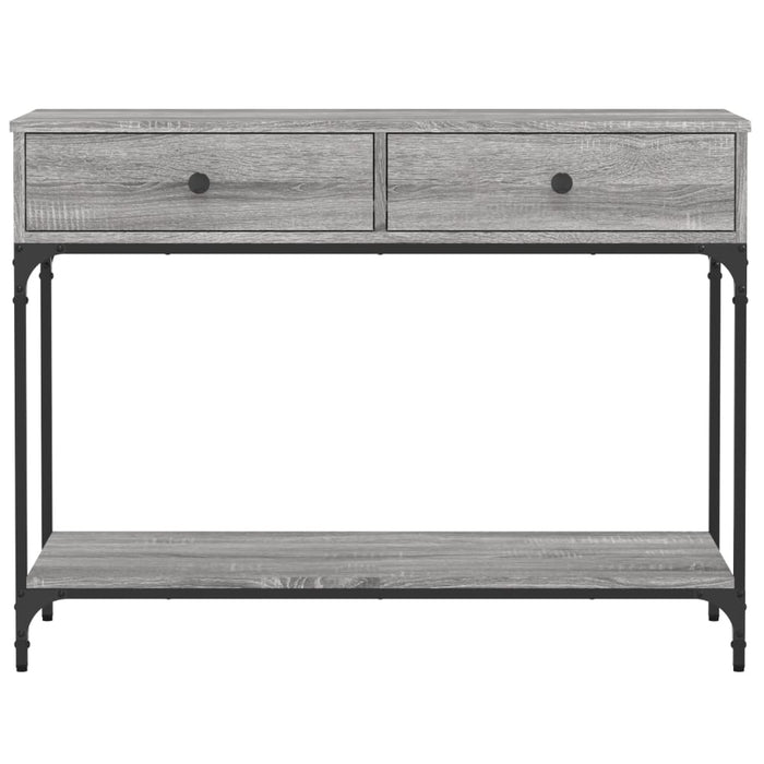 Măsuță consolă, gri sonoma, 100x34,5x75 cm, lemn prelucrat - WALTI WALTI