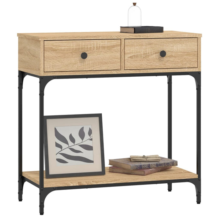 Masă consolă, stejar sonoma, 75x34,5x75 cm, lemn prelucrat - WALTI WALTI