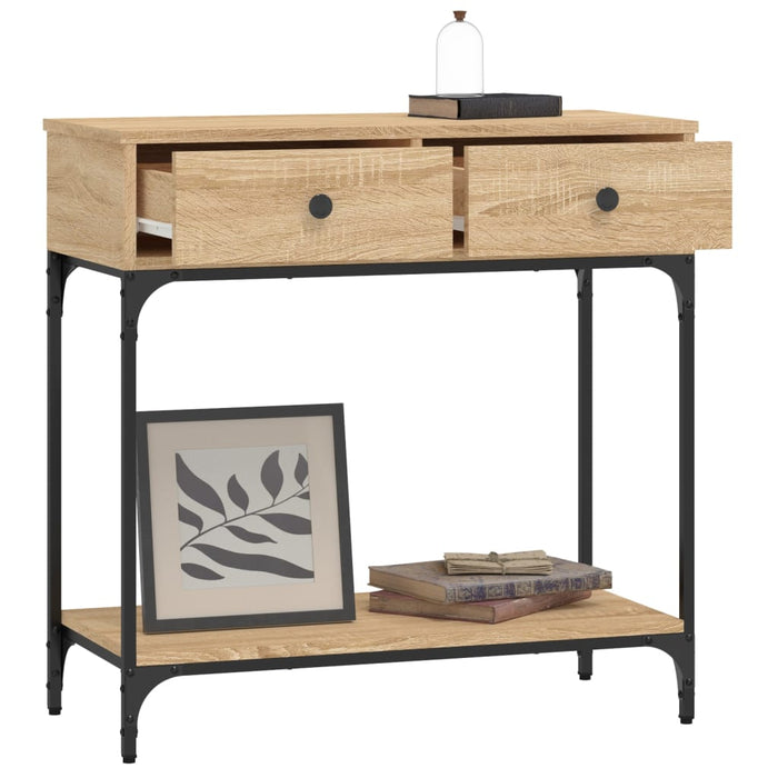 Masă consolă, stejar sonoma, 75x34,5x75 cm, lemn prelucrat - WALTI WALTI