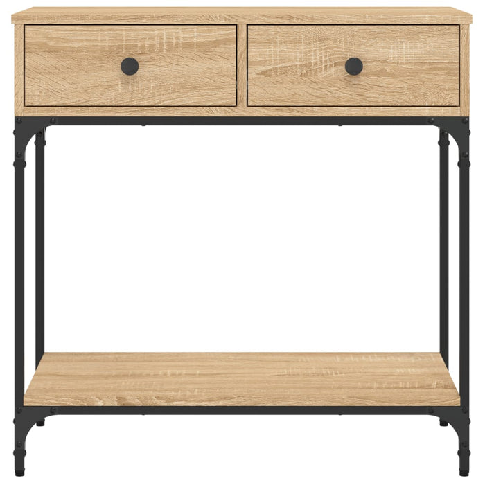 Masă consolă, stejar sonoma, 75x34,5x75 cm, lemn prelucrat - WALTI WALTI
