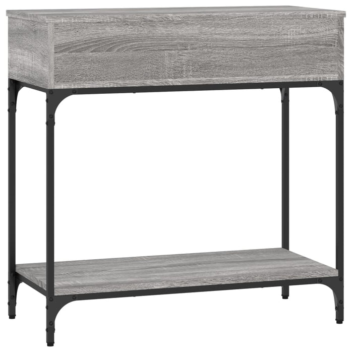 Masă consolă, gri sonoma, 75x34,5x75 cm, lemn prelucrat WALTI