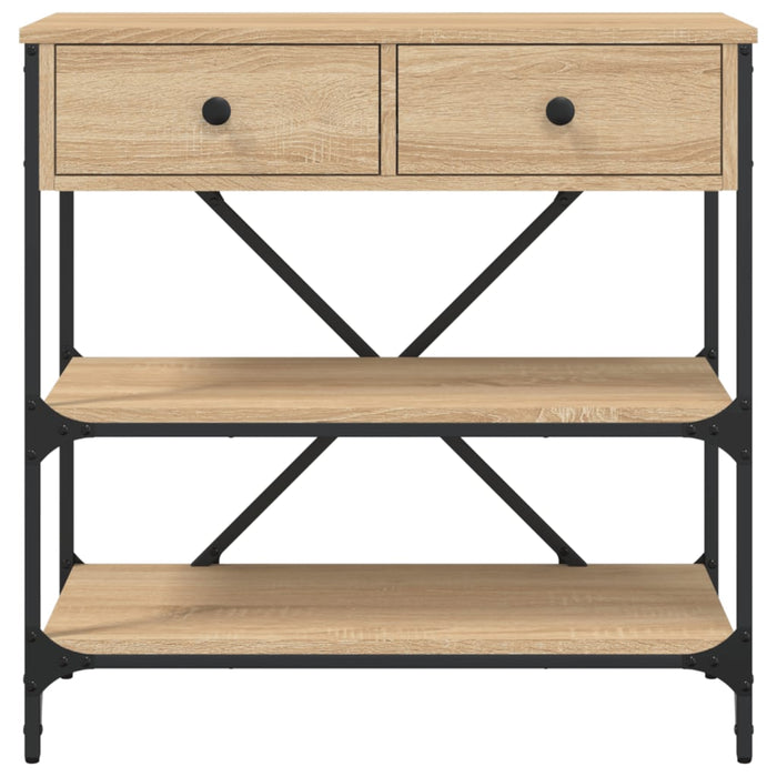 Masă consolă, stejar sonoma, 75x34,5x75 cm, lemn prelucrat WALTI