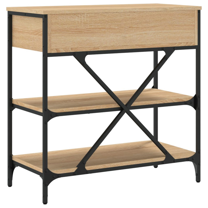 Masă consolă, stejar sonoma, 75x34,5x75 cm, lemn prelucrat WALTI