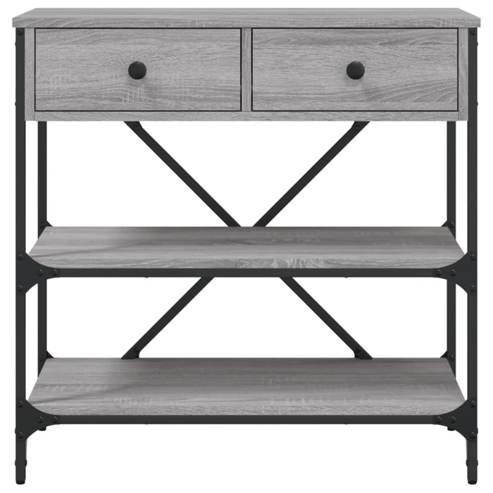 Masă consolă, gri sonoma, 75x34,5x75 cm, lemn prelucrat - WALTI WALTI