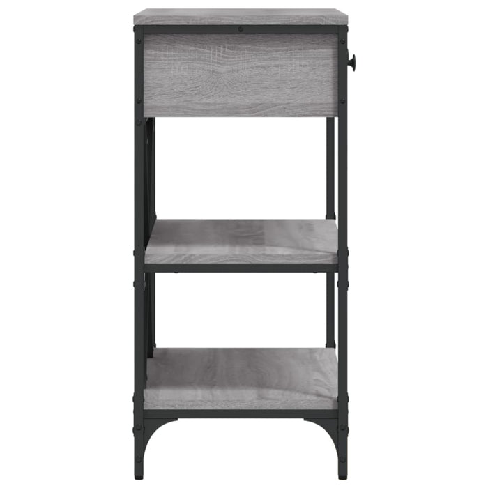 Masă consolă, gri sonoma, 75x34,5x75 cm, lemn prelucrat - WALTI WALTI
