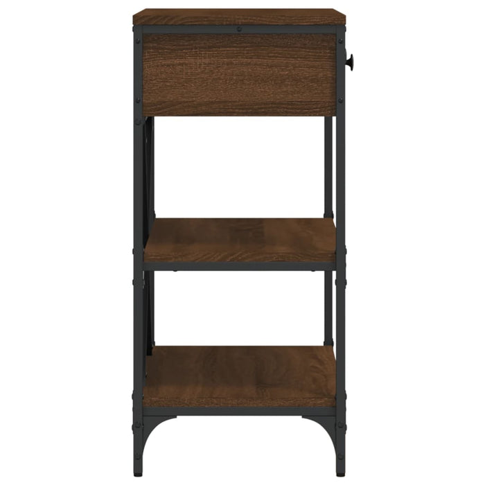 Masă consolă, stejar maro, 75x34,5x75 cm, lemn prelucrat WALTI