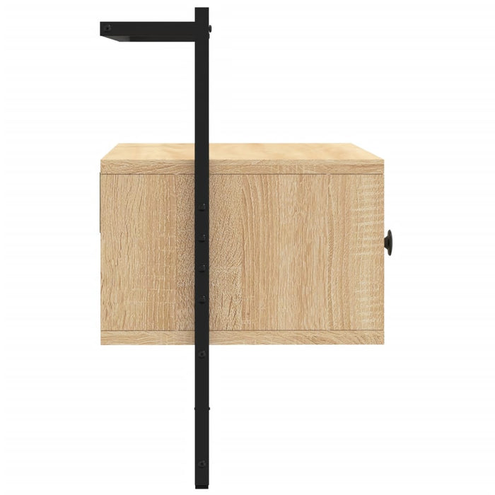 Dulap TV montat pe perete, stejar sonoma, 60,5x30x51 cm, lemn - WALTI WALTI