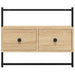 Dulap TV montat pe perete, stejar sonoma, 60,5x30x51 cm, lemn - WALTI WALTI