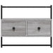 Dulap TV montat pe perete, gri sonoma, 60,5x30x51 cm, lemn - WALTI WALTI