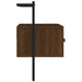 Dulap TV montat pe perete, stejar maro, 60,5x30x51 cm, lemn - WALTI WALTI