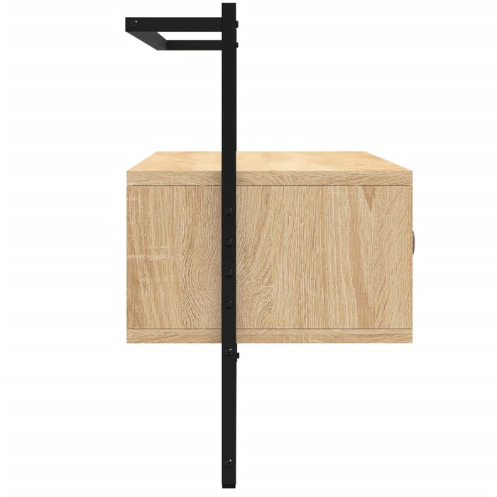 Dulap TV montat pe perete, stejar sonoma, 100,5x30x51 cm, lemn - WALTI WALTI