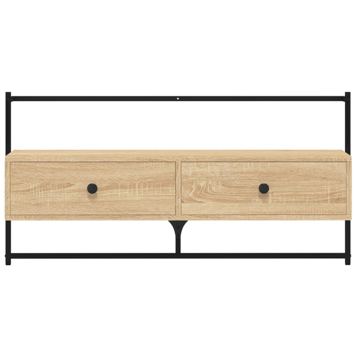 Dulap TV montat pe perete, stejar sonoma, 100,5x30x51 cm, lemn - WALTI WALTI