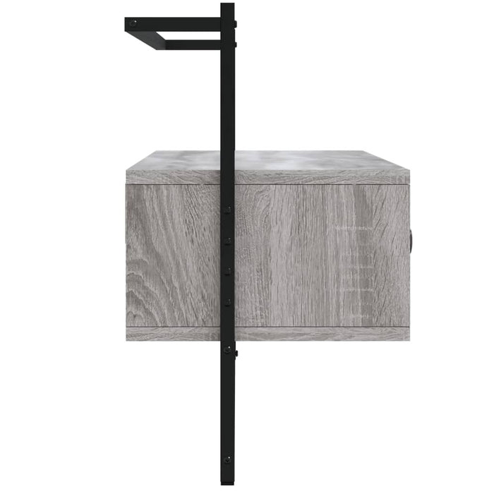 Dulap TV montat pe perete, gri sonoma, 100,5x30x51 cm, lemn - WALTI WALTI