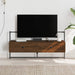 Dulap TV montat pe perete, stejar maro, 100,5x30x51 cm, lemn - WALTI WALTI