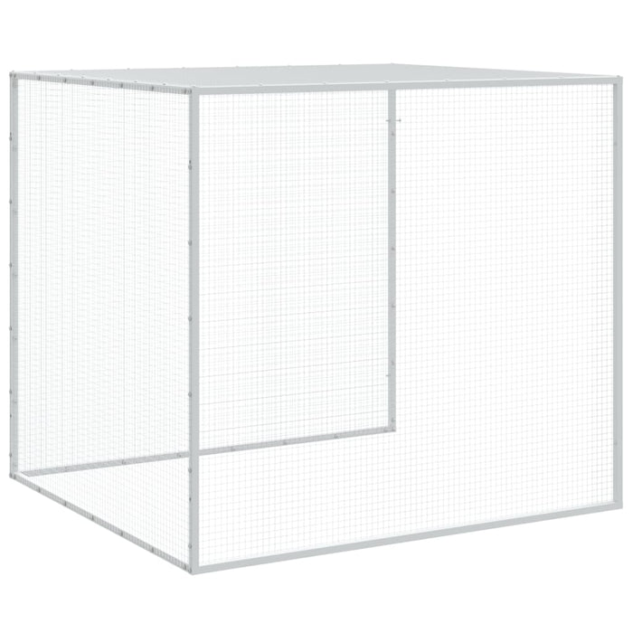 Cușcă pentru găini cu acoperiș, antracit, 203x98x90 cm, oțel galvanizat WALTI