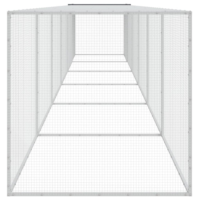 Coteț pui cu acoperiș, antracit, 603x98x90 cm, oțel galvanizat - WALTI WALTI