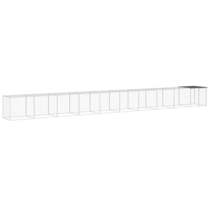 Coteț pui cu acoperiș, antracit, 1003x98x90 cm, oțel galvanizat - WALTI WALTI