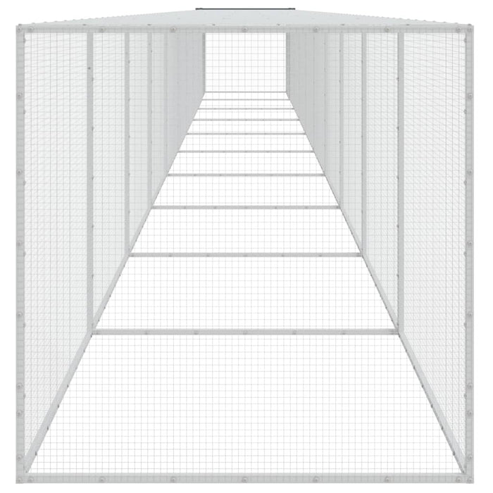 Coteț pui cu acoperiș, antracit, 1003x98x90 cm, oțel galvanizat - WALTI WALTI