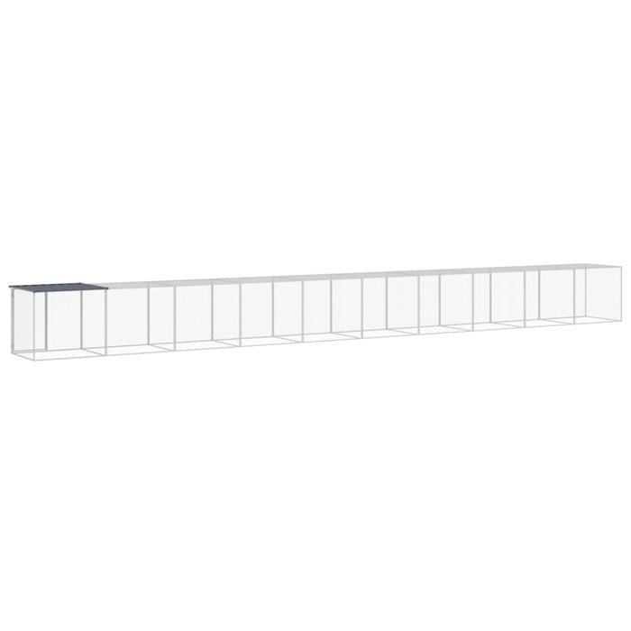 Coteț pui cu acoperiș, antracit, 1003x98x90 cm, oțel galvanizat - WALTI WALTI