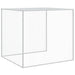 Coteț pui cu acoperiș gri deschis 203x98x90 cm oțel galvanizat - WALTI WALTI