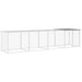 Coteț pui cu acoperiș gri deschis 403x98x90 cm oțel galvanizat - WALTI WALTI