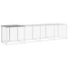 Coteț pui cu acoperiș gri deschis 403x98x90 cm oțel galvanizat - WALTI WALTI