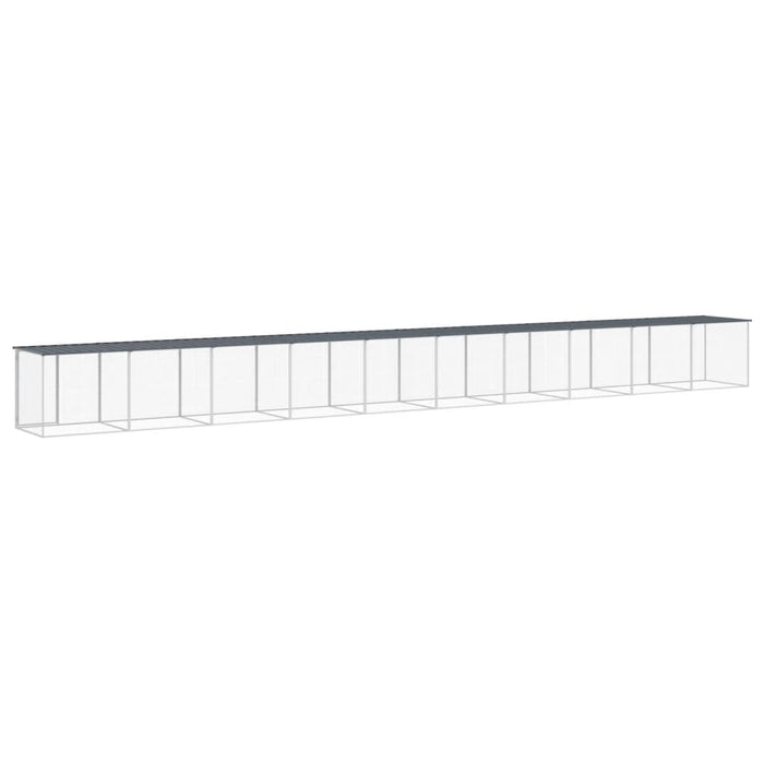 Coteț pui cu acoperiș, antracit, 1003x98x90 cm, oțel galvanizat - WALTI WALTI