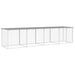 Coteț pui cu acoperiș gri deschis 403x98x90 cm oțel galvanizat - WALTI WALTI