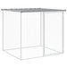 Coteț pui cu acoperiș gri deschis 403x98x90 cm oțel galvanizat - WALTI WALTI