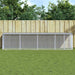 Coteț pui cu acoperiș gri deschis 403x98x90 cm oțel galvanizat - WALTI WALTI