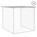 Coteț pui cu acoperiș gri deschis 603x98x90 cm oțel galvanizat - WALTI WALTI