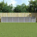 Coteț pui cu acoperiș gri deschis 603x98x90 cm oțel galvanizat - WALTI WALTI
