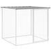 Coteț pui cu acoperiș gri deschis 803x98x90 cm oțel galvanizat - WALTI WALTI