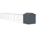 Cușcă câine cu acoperiș antracit 117x813x123 cm oțel galvanizat - WALTI WALTI