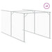 Casă câine & acoperiș gri deschis 117x813x123cm oțel galvanizat - WALTI WALTI